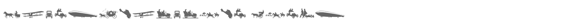 Transportation Dings Transportation Dings.ttf font preview